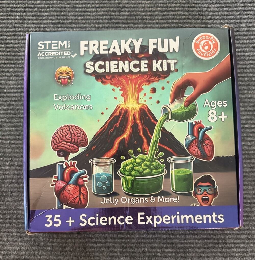 Freaky Fun Science Kit Age 8+ Over 35 Educational Experiments. STEM Accredited.